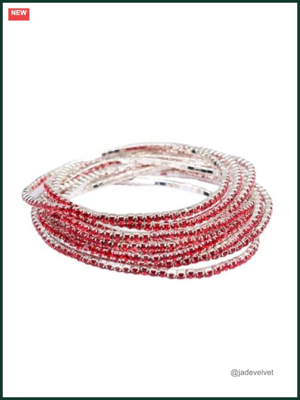 10 Pc Crystal Tennis Bracelet Set Stretch Stackable Women Wedding Party